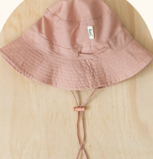 Cotton Sun Hat - Dusty Rose XS