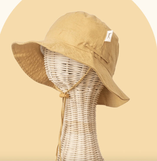 Cotton Sun Hat - Golden Tan Small
