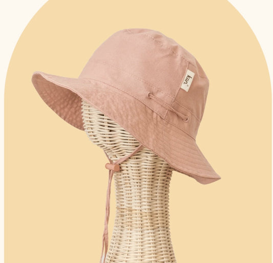 Cotton Sun Hat - Dusty Rose Med