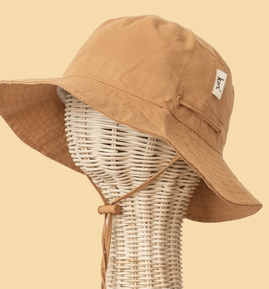 Cotton Sun Hat - Toffee Small