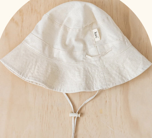Cotton Sun Hat - Oatmeal Small