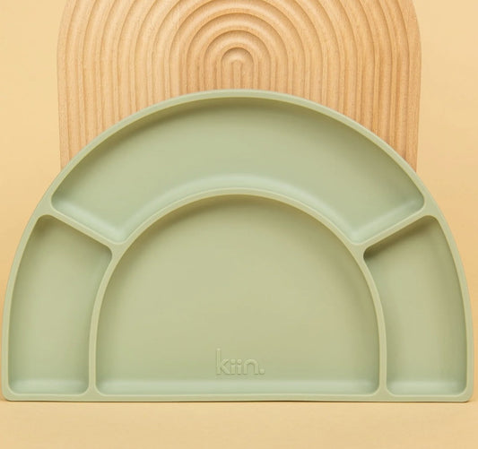 Silicone Divided Plate - Sage